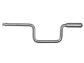 Nasadka, Stal nierdzewna, rozm: 1/2 cala, typ: Kwadratowy, Korba do kluczy nasadowych, dł: 390 mm