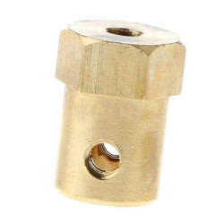 Hexagonal Hub for 6mm Wheel - for Robots, DIY Projects