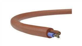 Kabel Silikonowy Sihf 180C 300/500V 2X0,75 Ciepłoodporny Lsoh Ceglasty Linka...