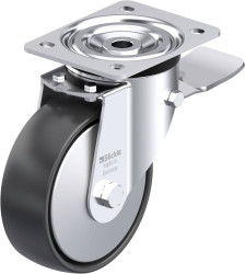 Blickle 10678 L-PP 150R-ST-FA Rolka obrotowa z blachy stalowej Średnica koła: 150 mm Maksymalne obciążenie: 300 kg 1 szt
