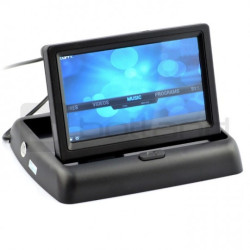 Ekran TFT LCD 4,3'' 480x272 kolorowy dla Raspberry Pi z wejściem analogowym - zamykany