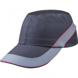 Hełm lekki wentylowany z poliestru i bawełny z czaszą z polietylenu kolor czarno-czerwony rozmiar REGULOWANY TETE COLTAAINOLG