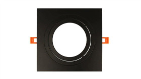 Oprawa Ar111 Kwadrat Ruchoma Czarna Ledi N