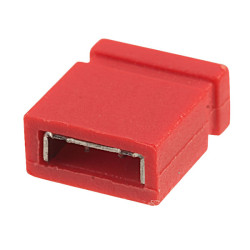TruConnect Closed Red 2.54mm Jumper Link (6.5mm height)