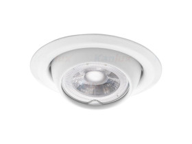 Oczko halogenowe, oprawa sufitowa punktowa ruchoma ARGUS CT-2117-W 12V 50W MR16 GX5.3 IP20 biała 00311 KANLUX