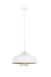 Lampa wisząca nowoczesna loftowa 1xE27 ELECTRA GOLD/WHITE