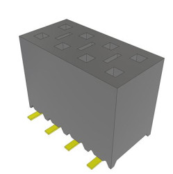 Gniazdo PCB 8 -pinowe 2 -rzędowe raster: 2.54mm Gniazdo do montażu powierzchniowego na płytce drukowanej Pionowy SMD