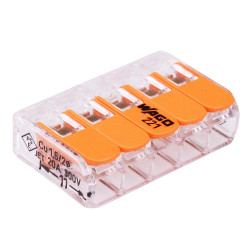 Wago 5-Way Compact Lever Connector 221-415