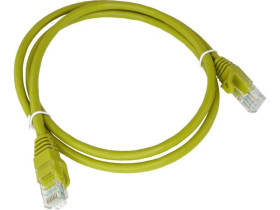 Patch-cord U/UTP kat.6 PVC 2.0m żółty KKU6ZOL2