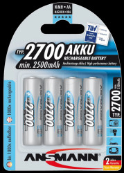 5030842 NiMH batteries, 4-pack, AA, 2700 mAh