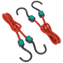 Sealey BCS22 760mm Bungee Cord Set 2pc