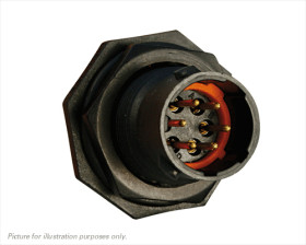 Złącze wielostykowe przemysłowe 6-pinowe, panelowe Wtyczka Souriau Sunbank by Eaton