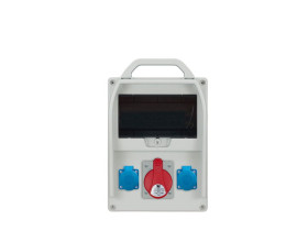 Rozdzielnica budowlana RB 9M gniazda 1x32A/5 2x250V IP44 R-BOX300 B.18.300-1 PAWBOL