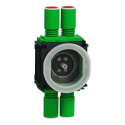 Multifix, puszka 1M, 32 mm, 4 elastyczne wejścia, z zatyczką