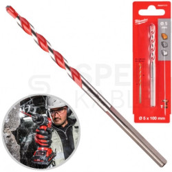 Wiertło do betonu PREMIUM 5x100mm z uchwytem sfazowanym i końcówką TCT MILWAUKEE