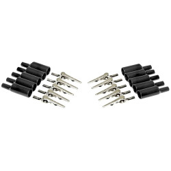 Mueller BU-P2240-0 Alligator Clip Set: 10 Clips 54.61mm Black