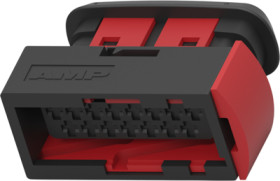 Socket, unequipped, 15 pole, straight, 2 rows, black, 282311-1