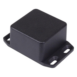 1590LBFLBK Hammond Black Aluminium Die Cast Enclosure with Flanged Lid 50.5 x 50.5 x 31mm