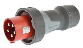 Wtyczka PowerTOP Xtra 125A 5p 6h 400V IP67 zaciski śrubowe styki niklowane MEN13225
