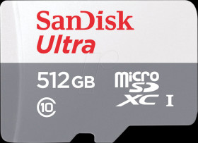 SDSQUNR-512G-GN6TA MicroSDXC memory card 512 GB, SanDisk Ultra