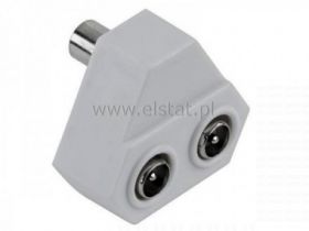 Trójnik GN TV- 2x WT TV Złącze