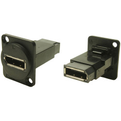 Cliff CP30233M3B Adapter DisplayPort F-F Black Metal Socket 1pc