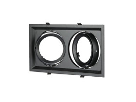 VT-7222Oczko halogenowe Spot trzonek: 2xAR111 kwadrat czarna 3582 V-TAC