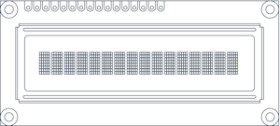 OLED-016N001A-GPP5N00000 16 x 1 Character OLED