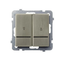 SONATA Łącznik żaluzjowy z podświetleniem nowe srebro ŁP-7RMS/m/44