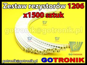 Zestaw rezystorów SMD 1206 x 1500szt.