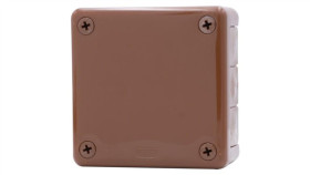 Puszka Hermetyczna H55-M 98X98x42 Ip55 12-Wylotowa Brązowa