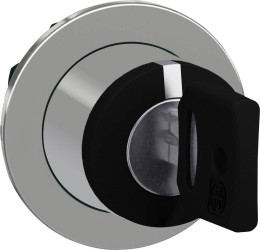 Schneider Electric ZB4FG09 ZB4FG09 Element czołowy dla przełącznika kluczykowego (Ø) 30.5 mm chrom, czarny 1 szt.