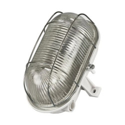 Oprawa kanałowa OWAL 100 E27 z siatką metalową, klosz szklany IP44 D.3152