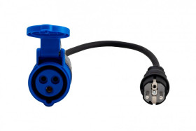 Przejściówka adapter redukcja campingowa CEE 16A na kablu