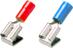 Insulated flat plug sleeve, 6.3 x 0.8 mm, 1.5 to 2.5 mm², copper, blue, 1491780000