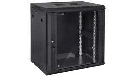Szafa Wisząca Rack 19 18U 600Mm Drzwi Szklane Czarna Toten