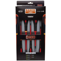 Bahco BE-9881SL ERGO&#x2122; Insulated Screwdriver SLIM Set, 5 Piece SL/PH