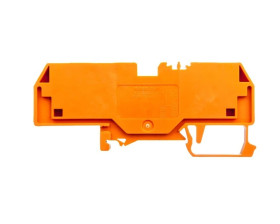 Złączka szynowa 3-przewodowa 6mm2 pomarańczowa 282-682