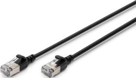 Patch cable, RJ45 plug, straight to RJ45 plug, straight, Cat 6A, F/FTP, LSZH, 2 m, black, DK-1632-A-020S-BL