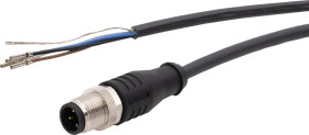 VK10A550 Kabel połączeniowy, 1 m, wtyczka M12 4-stykowa prosta, wolny koniec kabla, PUR (poliuretan), ekranowany
