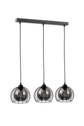 Lampa wisząca loftowa nowoczesna 3xE27 SOLO BLACK
