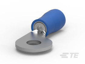 Zacisk oczkowy Ø #6 izolowany Niebieski TE Connectivity