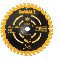 DEWALT DT10303-QZ Circular Saw Blade 184 x 16mm x 40T Corded Extreme Framing