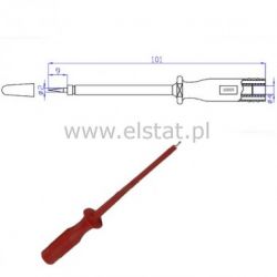 Końcówka pomiarowa igła ostra 20.164.1 czerwona