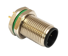 Złącze wielostykowe przemysłowe 5-pinowe M12 Montaż tylny Gniazdo Bulgin