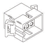 Obudowa złącza 6-pinowe 2-rzędowe raster: 5.03mm Molex Męski Montaż na kablu STANDARD .093"
