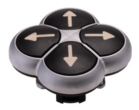 Przycisk, Ø 55mm, IP66, kolor: Czarny, Eaton, RMQ Titan M22