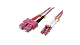 Value Kabel F.O. 50/125Μm Om4, Lc/Sc, Fioletowy, 1 M