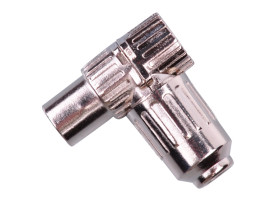 Wtyk antenowy TV męski metal duży kątowy