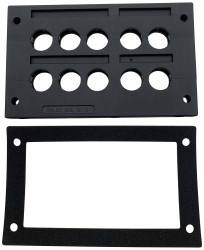 TRU COMPONENTS TC-11992596 Listwa przepustów kablowych TC-KDL 2/10, (D x S x W) 146 x 90 x 10 mm, PA, 1 szt.